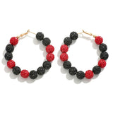 Black and Gold Hoops
