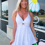 Lace Dress with Twist Bust