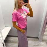 Dusty Lavender Ribbed Pants
