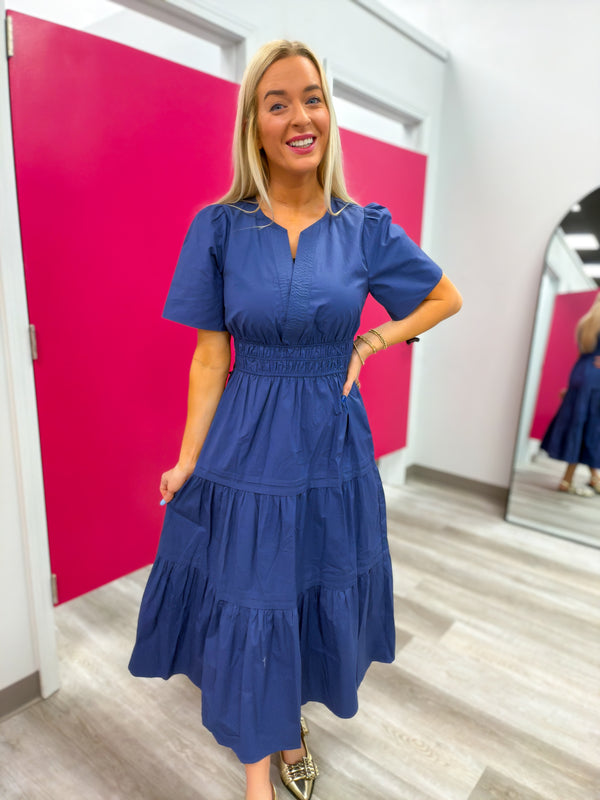 Navy Days Dress | Regular and Plus