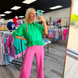 Hot Pink Seam Pants