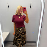 Wild Side Satin Skirt