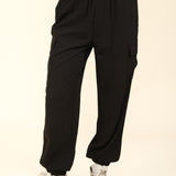 High Waisted Cargo Active Joggers w/ Pockets