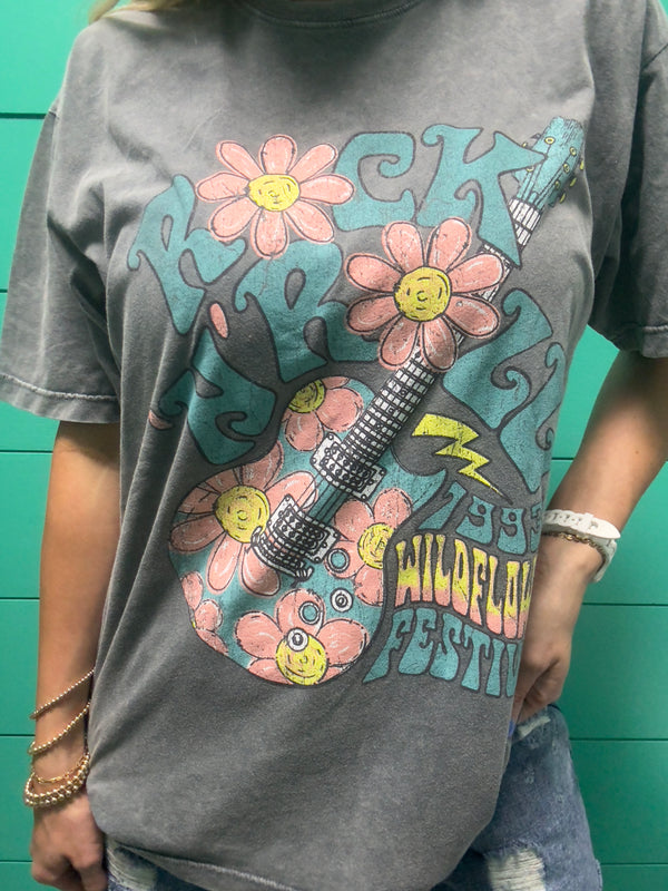 Rock N Roll Wildflower Graphic Tee