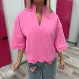 Blush Bloom Denim Pants