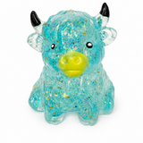 Cute Pinch Glitter Highland Bull Squishy