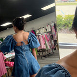 Blue Jean Baby Romper 💙