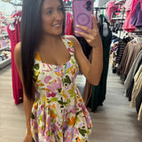 In a Dream Floral Romper Dress