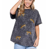 Tiger Walk Acid Wash Tee