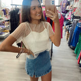 Mini Denim Skort -Medium Denim | BEST SELLER