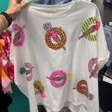 Pool Days Sequin Top