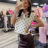 The Dot To Dot Sweater Top
