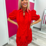 Cherry Crush Cutout Dress