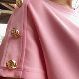 Shoulder Button Detail Top