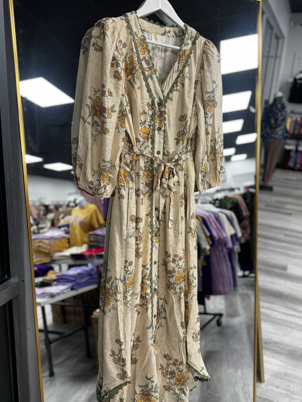 Meet Me There Floral Midi