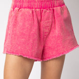 Denim Smocked High Waist Shorts | Various Colors