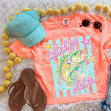 Bass Catch Ya Neon Coral Tee