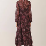Mocha Romance Floral Maxi