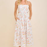 You Have Me Scallop Floral Dress