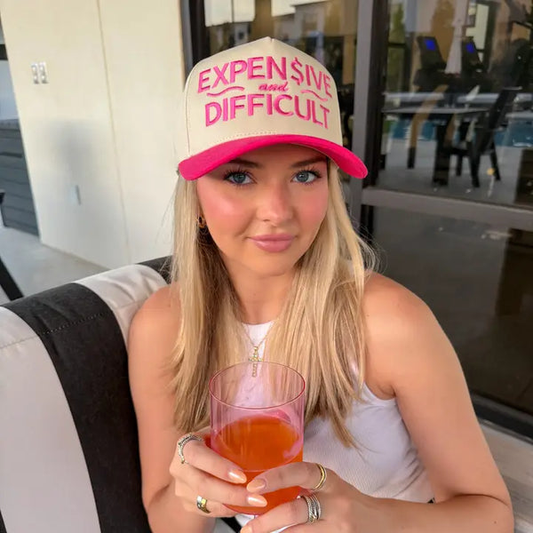 Expensive and Difficult Embroidered Trucker Hat