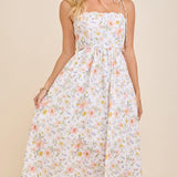 You Have Me Scallop Floral Dress