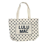 Polka Dot Canvas Tote