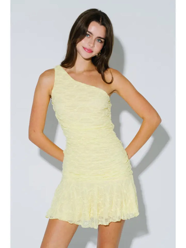 The Lemon Drop Lace Mini