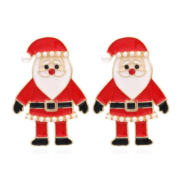 Santa Pearl Studs