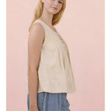 Sandy Shores Pleated Top