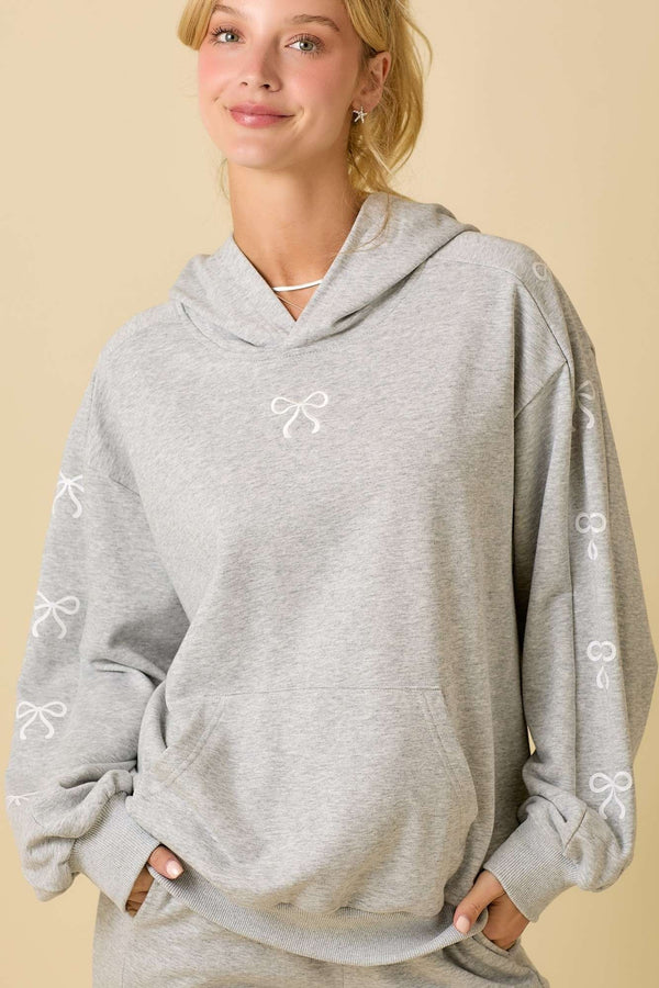Bow Hoodie and Joggers Set
