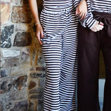 Stripe Pant Brown | LULU MAC