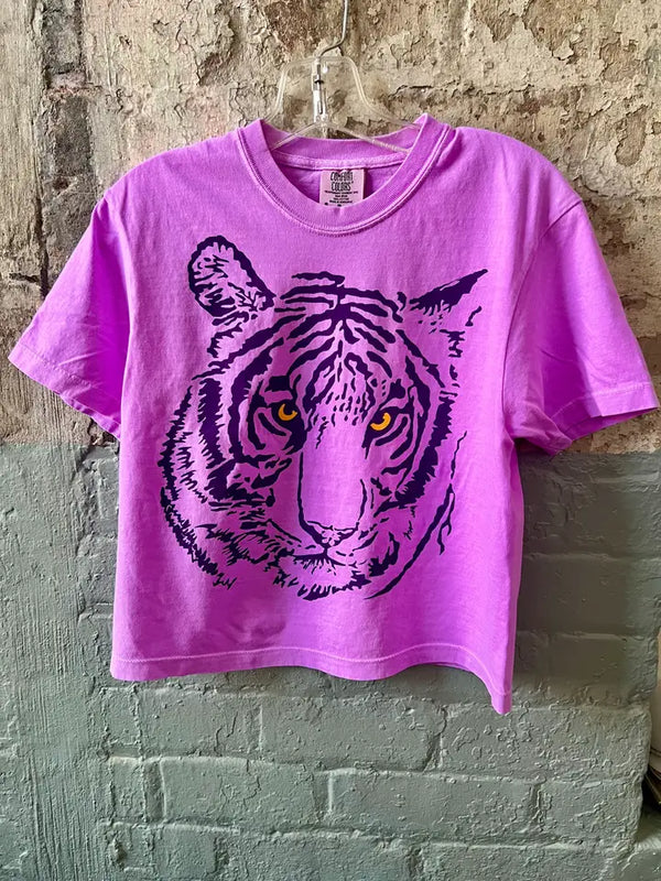 Tiger Cropped Graphic Tee
