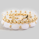Cross Beaded Bracelet Set of 3