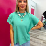 The Fresh Start Mock Neck Top Sweater