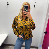 Tiger Stripe Button Up