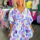 Purple Paisley Dress