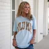 Chambray and Leopard Tee Shirt || Lulu Mac