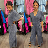 Meet Me Half Way V-Neck Jumpsuit