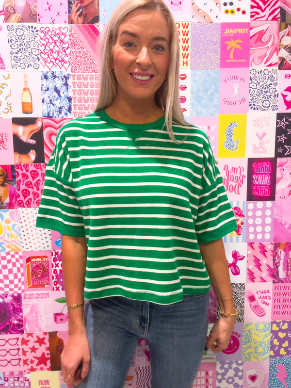 Good Day on the Greens Stripe Top