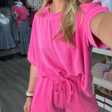 My Way Ribbed Round Neck Set