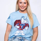 Vintage Louisiana Tech Bulldogs (Licensed) | Sequin Tee