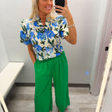 Blue Florals Top