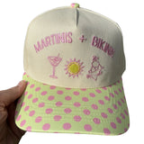 Martinis & Bikinis Canvas Cap