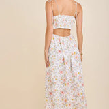 You Have Me Scallop Floral Dress
