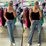The Ryder V Waist Wide Leg Denim