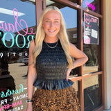 Ruffle Tiger Skort