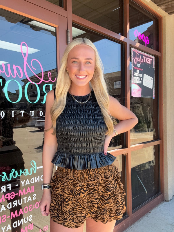 Ruffle Tiger Skort