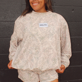 Delta White Washed Camo Mockneck Set
