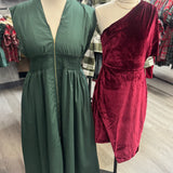 Wine Kisses Velvet Dress