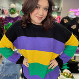 Masquerade Mardi Gras Sweater